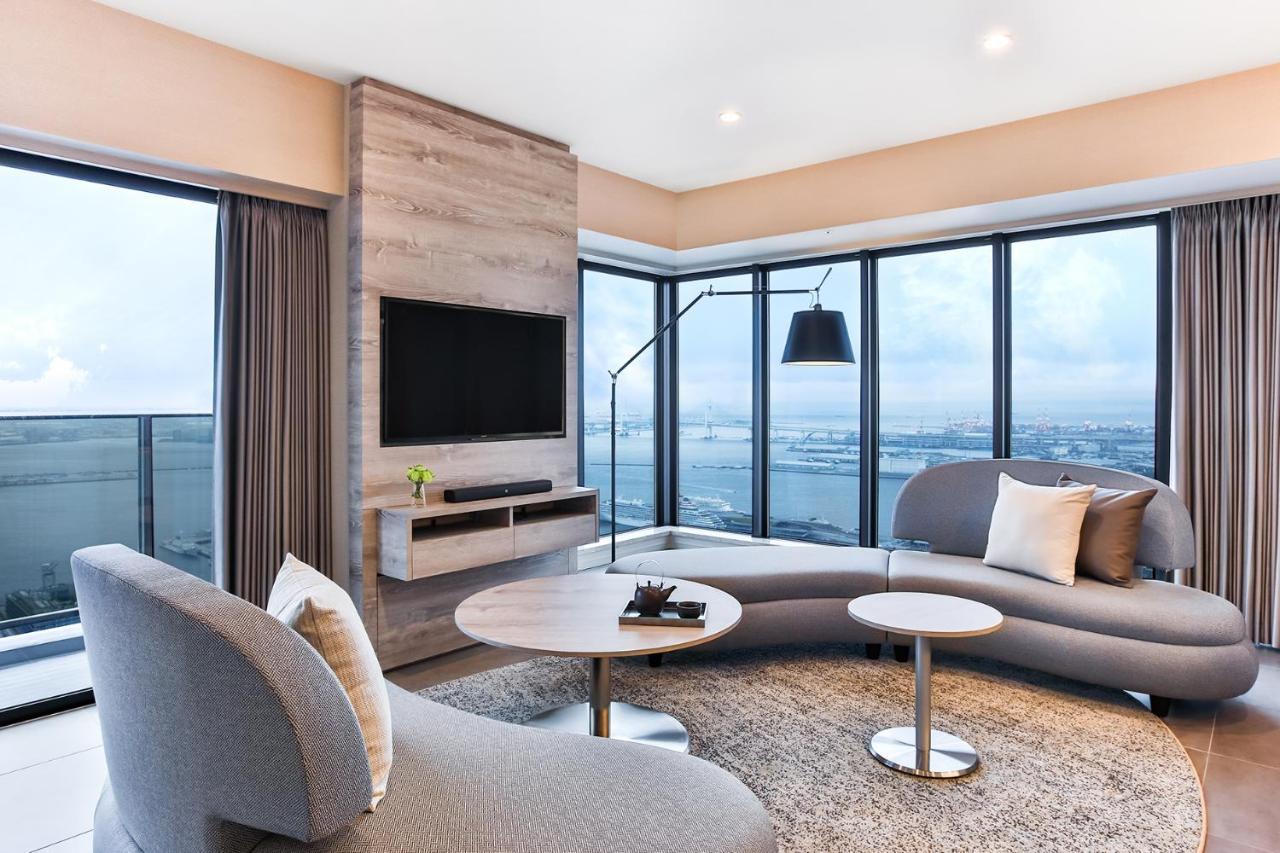 Oakwood Suites Yokohama 横滨 外观 照片 Living room